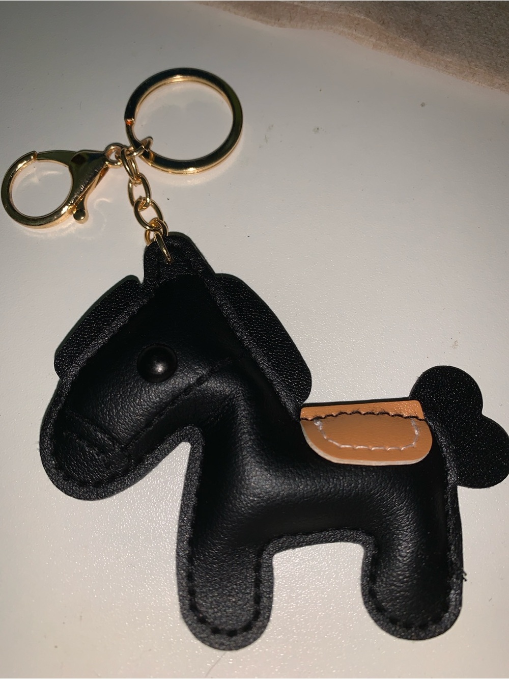 Leather horse purse/bag charm Keychain